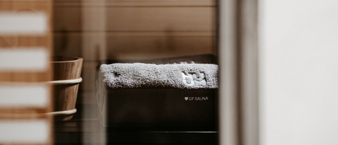 Sauna mit Handtuch
